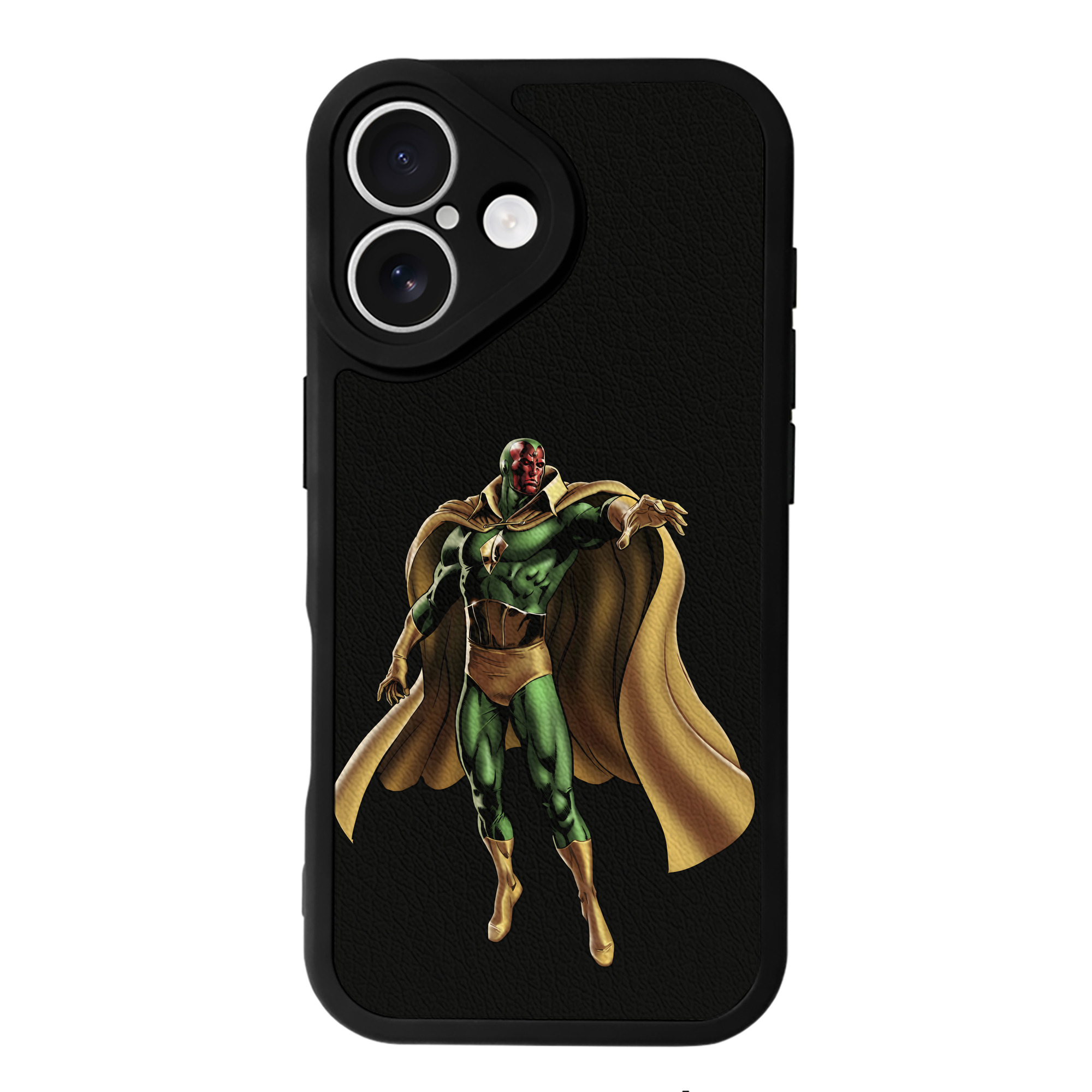 （画像用） アベンジャーズ The Avengers 【iPhone 16シリーズ対応】シリコンスマホケース（レザー調） 材質：シリコン